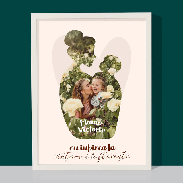 Formă Din Fotografii: Iubirea Ta - Imprimare Cu Ramă 30X40 (Verticală)