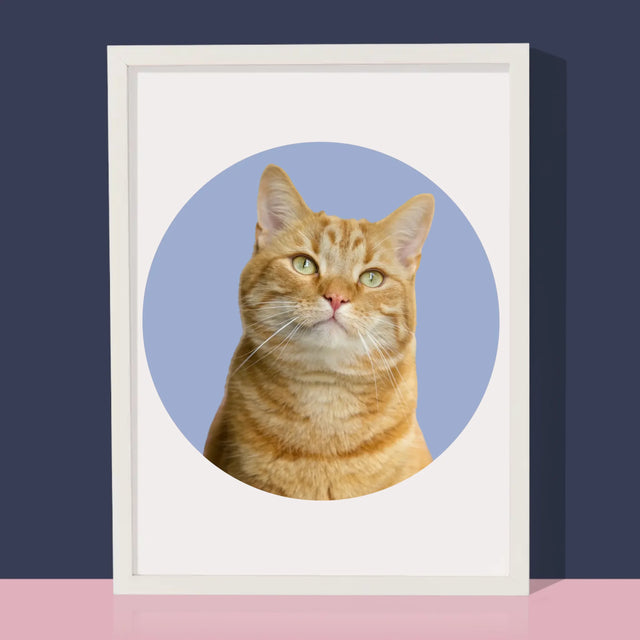 Fotografie Si Semnătură: Pisicul Tău - Imprimare Cu Ramă 30X40 (Verticală)