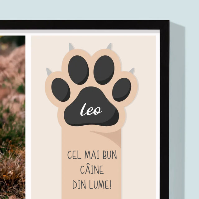 Colaj De Fotografii: Cel Mai Bun Câine - Imprimare Cu Ramă 30X40 (Verticală)