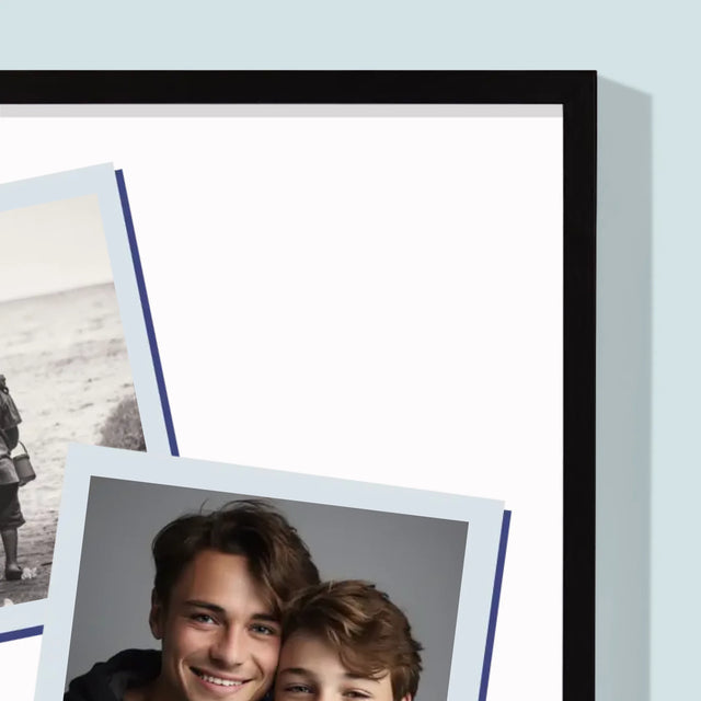 Colaj De Fotografii: Cel Mai Bun Frate Din Lume - Imprimare Cu Ramă 30X40 (Verticală)