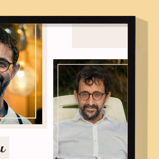 Colaj De Fotografii: Viața Începe După 50 - Imprimare Cu Ramă 30X40 (Verticală)