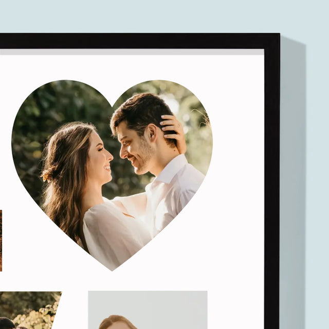 Cuvânt Din Fotografii: Love Din Fotografiile Tale - Imprimare Cu Ramă 30X40 (Verticală)