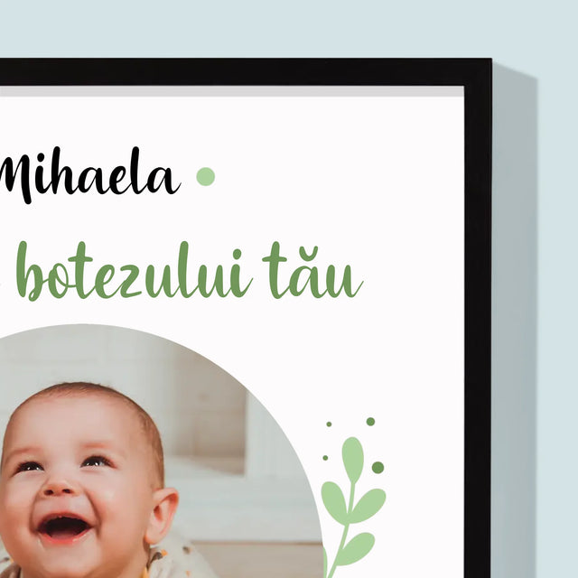 Fotografie Si Semnătură: Cu Prilejul Sfântului Botez - Imprimare Cu Ramă 30X40 (Verticală)