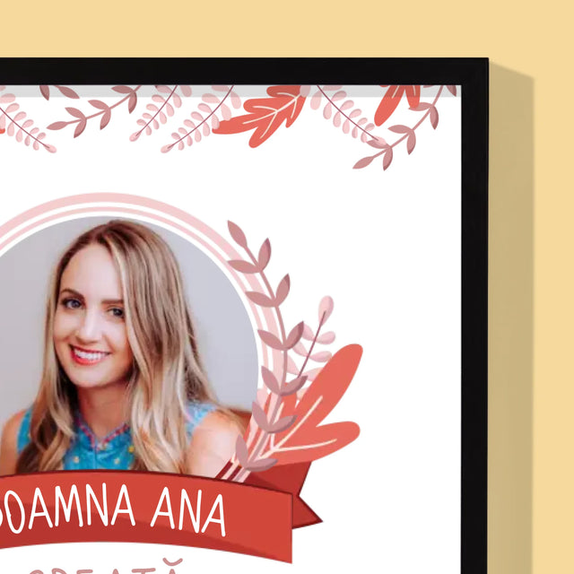 Fotografie Si Semnătură: Creată Pentru A Preda - Imprimare Cu Ramă 30X40 (Verticală)