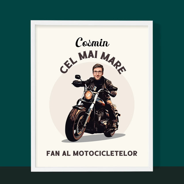 Personajul Tău: Fanul Motocicletelor - Imprimare Cu Ramă 30X40 (Verticală)