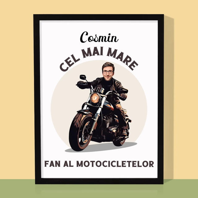 Personajul Tău: Fanul Motocicletelor - Imprimare Cu Ramă 30X40 (Verticală)
