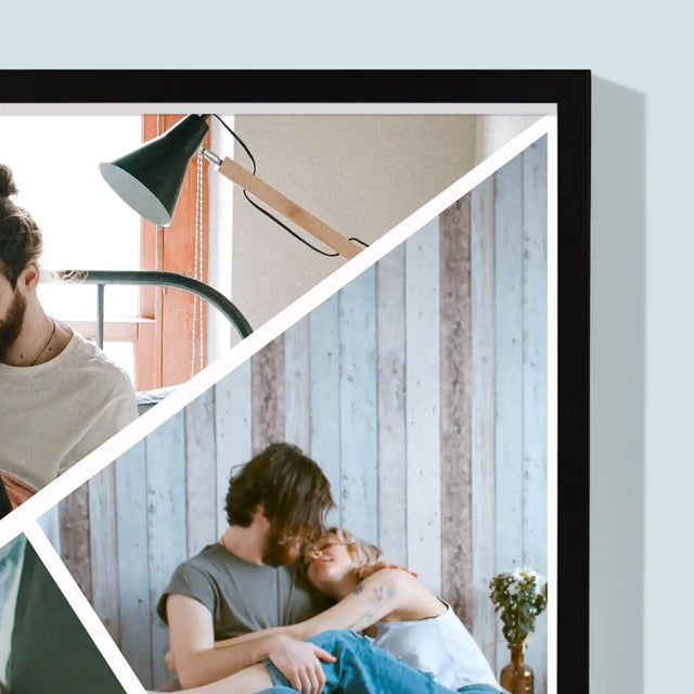 Colaj De Fotografii: Mulțumesc Că Ești - Imprimare Cu Ramă 30X40 (Verticală)