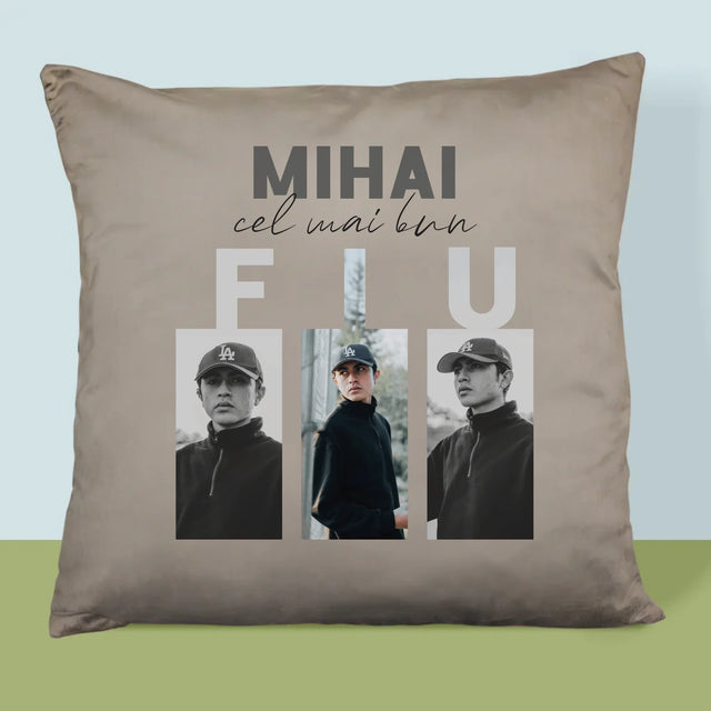 Colaj foto: Cel mai bun fiu - Pernă imprimată | RO