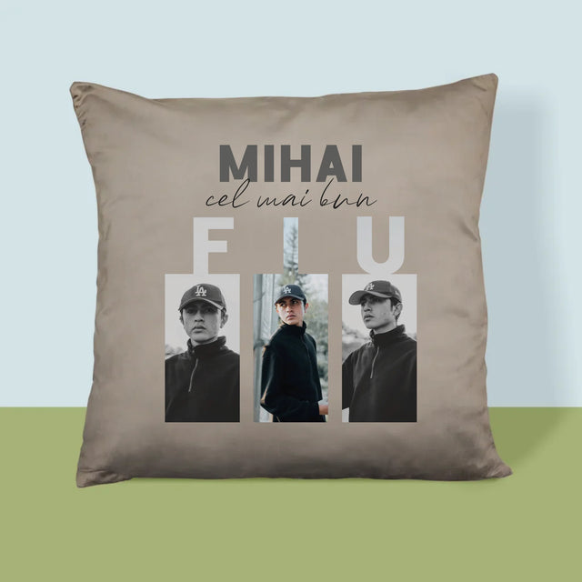 Colaj foto: Cel mai bun fiu - Pernă imprimată | RO