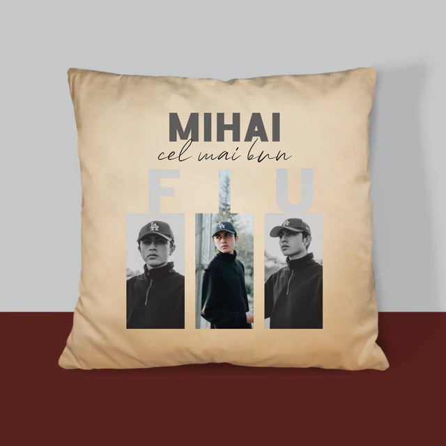 Colaj foto: Cel mai bun fiu - Pernă imprimată | RO