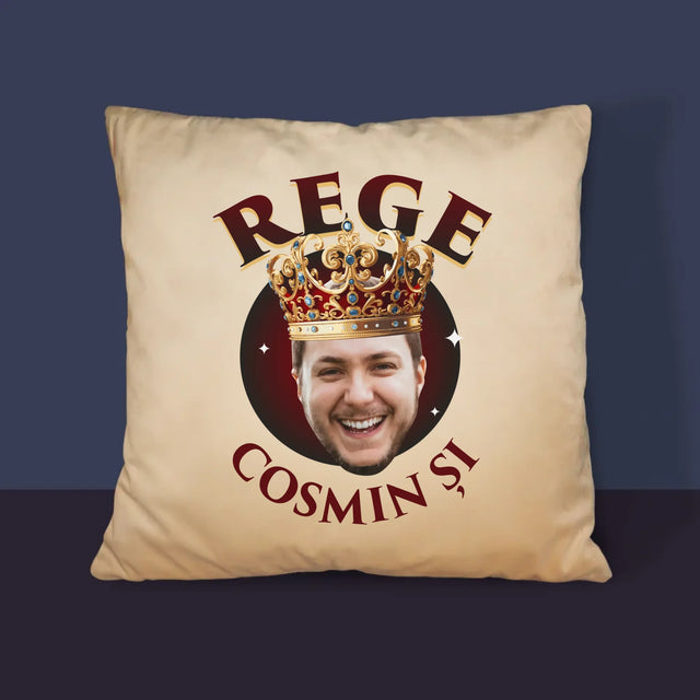 Fotografie Si Semnătură: Rege - Pernă (Cu Fotografie)