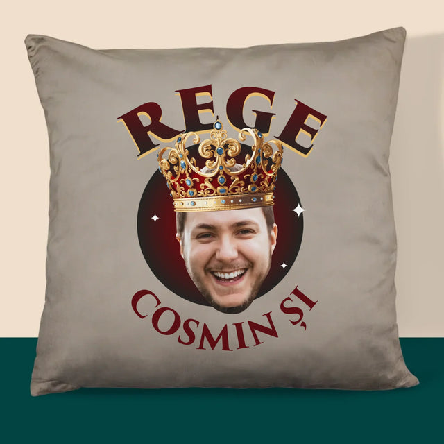 Fotografie Si Semnătură: Rege - Pernă (Cu Fotografie)