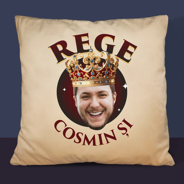 Fotografie Si Semnătură: Rege - Pernă (Cu Fotografie)