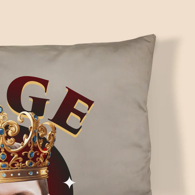 Fotografie Si Semnătură: Rege - Pernă (Cu Fotografie)