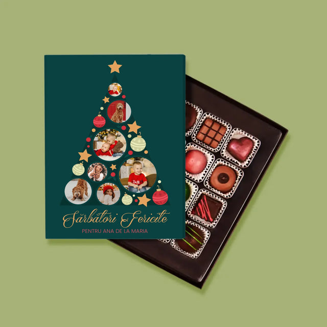 Colaj De Fotografii: Brad, Jucării De Brad - Praline