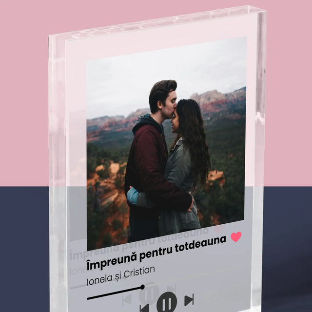 Fotografie Si Semnătură: Spotify Cu Fotografia Ta - Bloc Acrilic