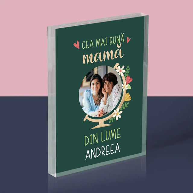 Fotografie Si Semnătură: Cea Mai Bună Mamă Lumea - Bloc Acrilic