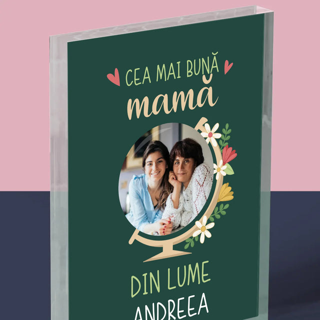 Fotografie Si Semnătură: Cea Mai Bună Mamă Lumea - Bloc Acrilic
