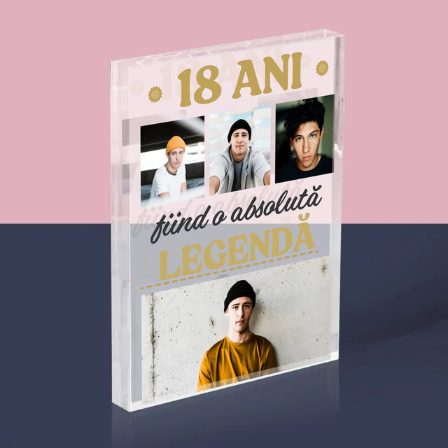 Colaj De Fotografii: 18 Ani Fiind O Legendă - Bloc Acrilic