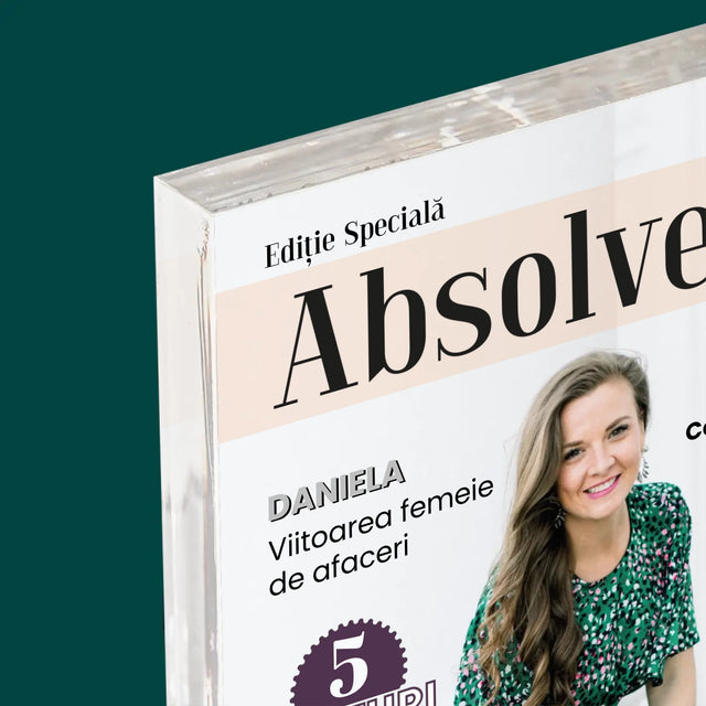 Copertă Derevistă: Absolvent Copertă De Rewistă - Bloc Acrilic