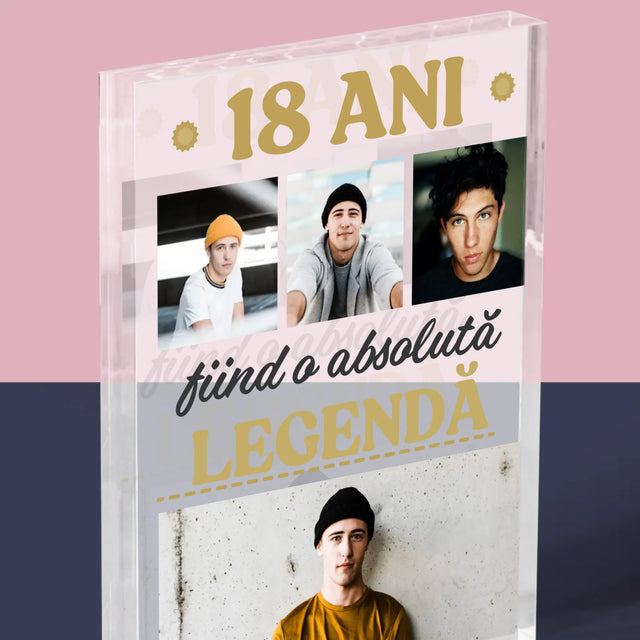 Colaj De Fotografii: 18 Ani Fiind O Legendă - Bloc Acrilic