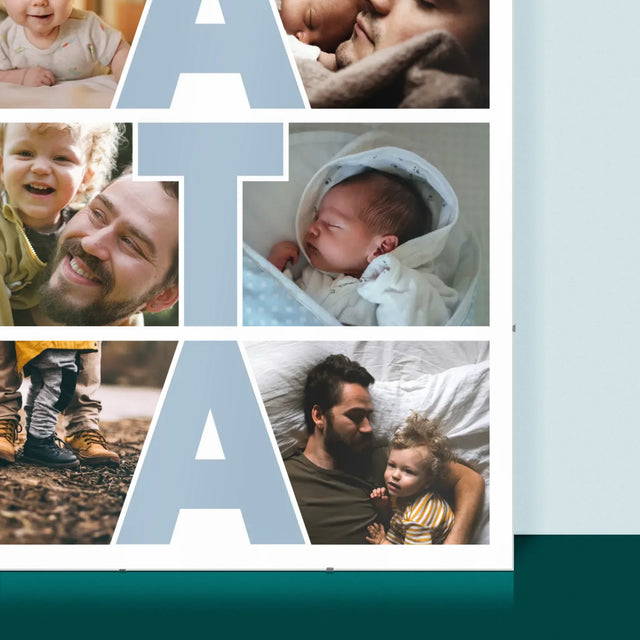 Colaj De Fotografii: Inscripție Tata - Poster