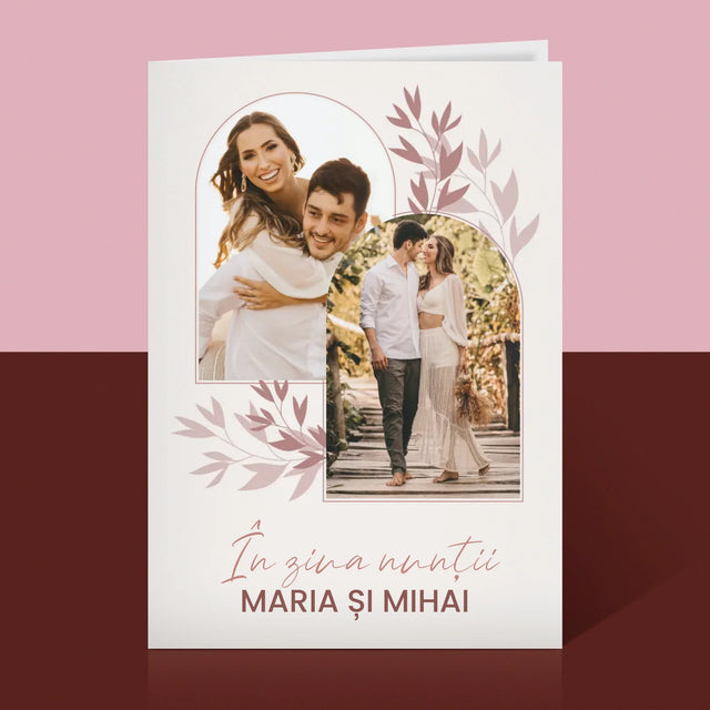 Colaj De Fotografii: În Ziua Nunții - Card Cu Felicitări