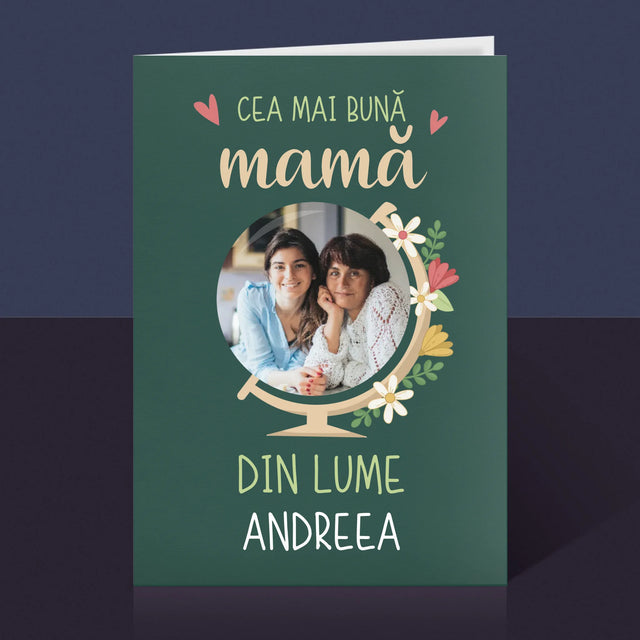Fotografie Si Semnătură: Cea Mai Bună Mamă Lumea - Card Cu Felicitări