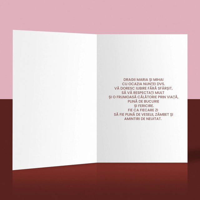 Colaj De Fotografii: În Ziua Nunții - Card Cu Felicitări