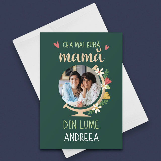 Fotografie Si Semnătură: Cea Mai Bună Mamă Lumea - Card Cu Felicitări