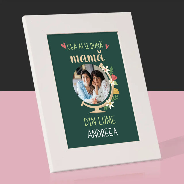 Fotografie Si Semnătură: Cea Mai Bună Mamă Lumea - Ramă Pentru Fotografii (Horizontală)
