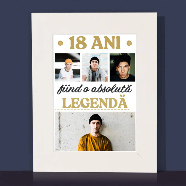 Colaj De Fotografii: 18 Ani Fiind O Legendă - Ramă Pentru Fotografii (Horizontală)