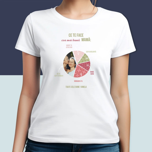 Fotografie Si Semnătură: Calitățile Celei Mai Bune Mame - Tricou Pentru Femei