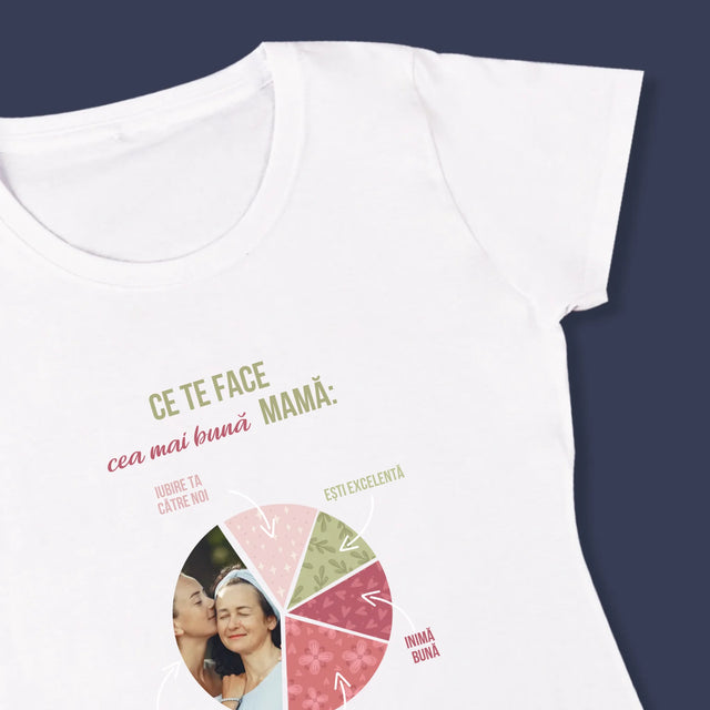 Fotografie Si Semnătură: Calitățile Celei Mai Bune Mame - Tricou Pentru Femei