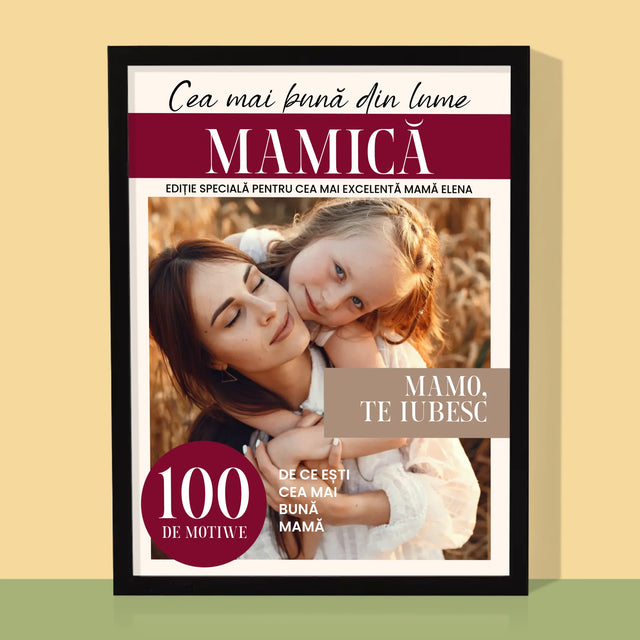Copertă Derevistă: Najlepsza Mamusia: Coperta De Revistă - Imprimare Cu Ramă 30X40 (Verticală)
