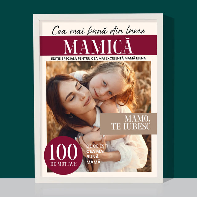 Copertă Derevistă: Najlepsza Mamusia: Coperta De Revistă - Imprimare Cu Ramă 30X40 (Verticală)