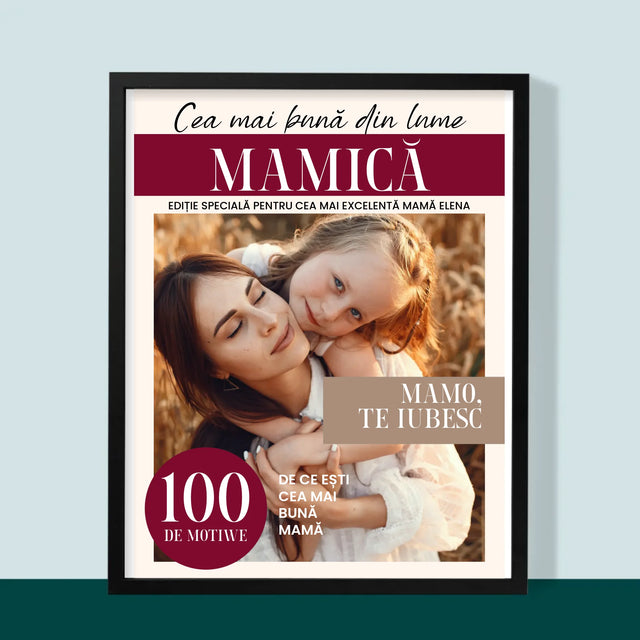 Copertă Derevistă: Najlepsza Mamusia: Coperta De Revistă - Imprimare Cu Ramă 30X40 (Verticală)