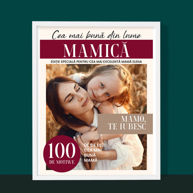 Copertă Derevistă: Najlepsza Mamusia: Coperta De Revistă - Imprimare Cu Ramă 30X40 (Verticală)
