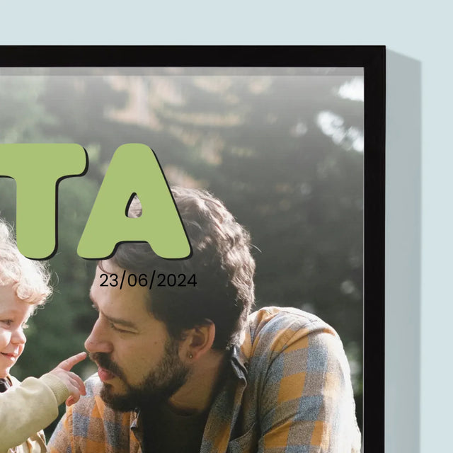 Copertă Derevistă: Cel Mai Bun Tată - Imprimare Cu Ramă 30X40 (Verticală)