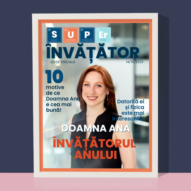 Coperta revistei: Super Teacher - Imprimare inramata | RO