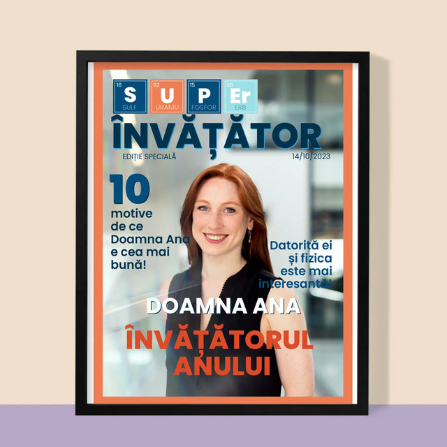 Coperta revistei: Super Teacher - Imprimare inramata | RO