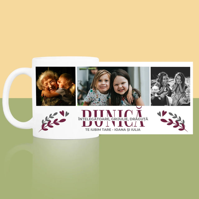 Colaj De Fotografii: Bunică Trăsături De Caracter - Cană