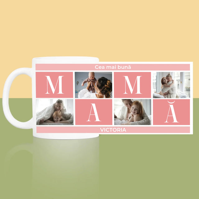 Colaj De Fotografii: Cea Mai Bună Mamă Colaj - Cană