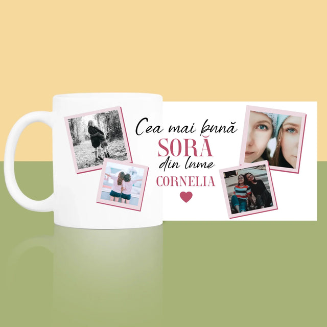 Colaj De Fotografii: Cea Mai Bună Soră Din Lume - Cană