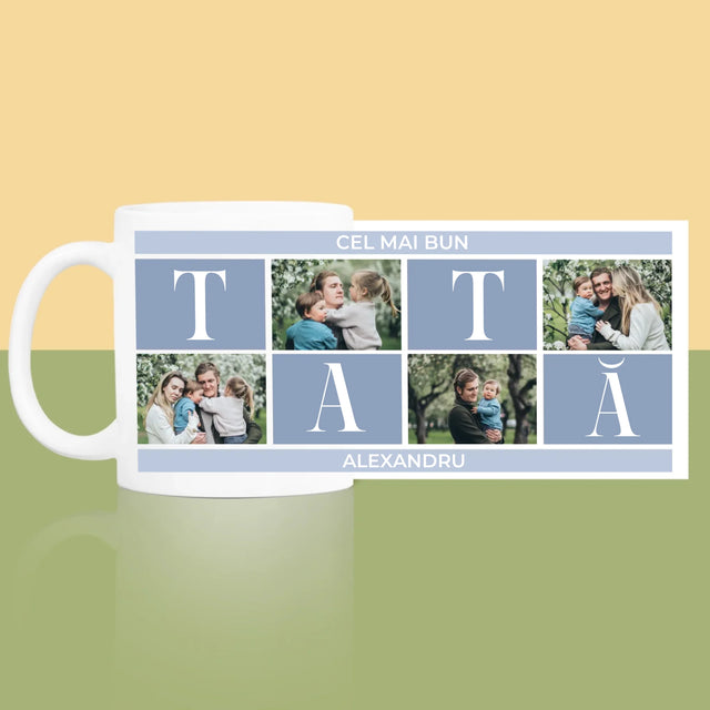 Colaj De Fotografii: Cel Mai Bun Tată - Cană