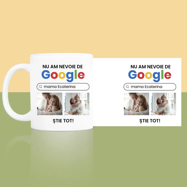 Colaj De Fotografii: Nu Am Nevoie De Google - Cană
