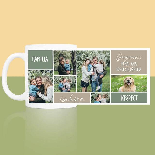 Colaj De Fotografii: Familia Colaj Din Fotografii - Cană