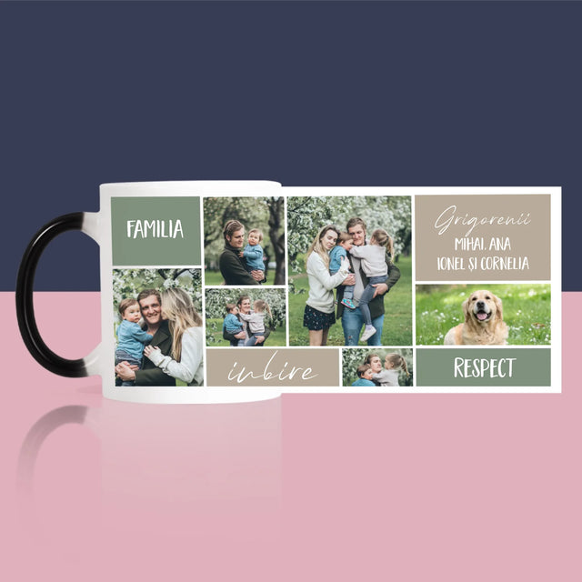 Colaj De Fotografii: Familia Colaj Din Fotografii - Cană