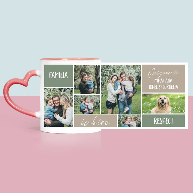 Colaj De Fotografii: Familia Colaj Din Fotografii - Cană