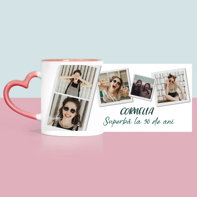 Colaj De Fotografii: Superbă La 30 De Ani - Cană